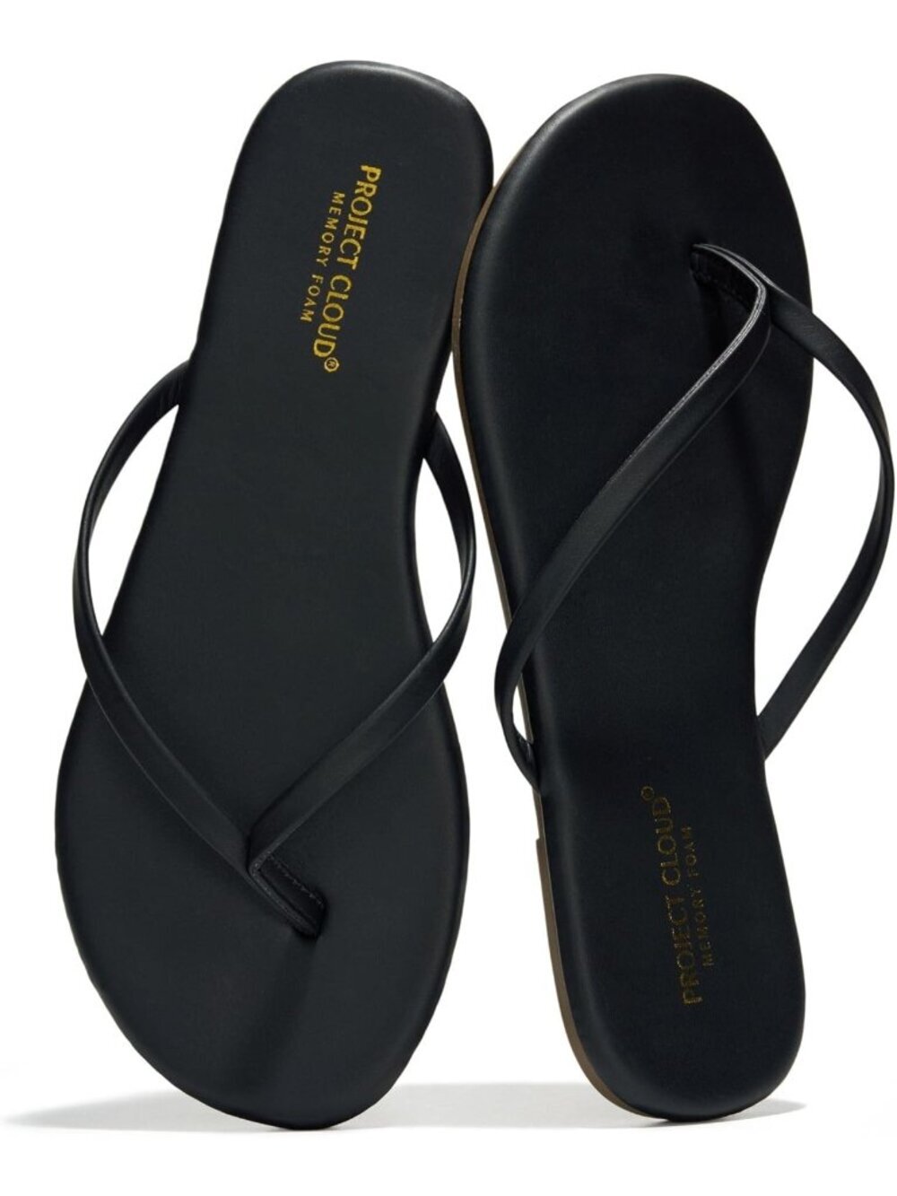 Women's Black Footwear Foam Insole Durable Non-slip Beach Essentials Flip Flop
